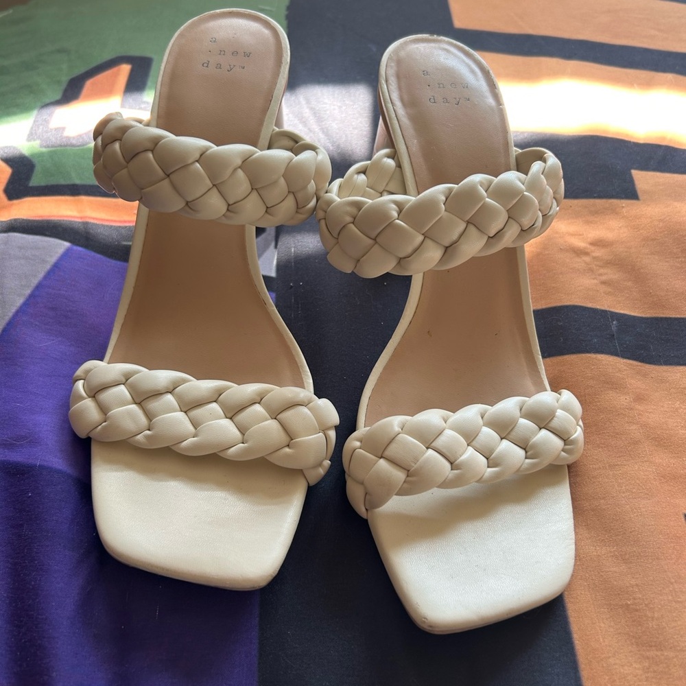 A New Day Women's Tan Braided Sandals